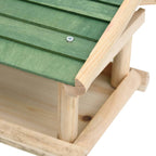 Comedero para pájaros madera maciza 35x29,5x21 cm