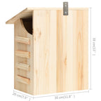 Casa para murciélagos madera maciza de abeto 30x20x38 cm
