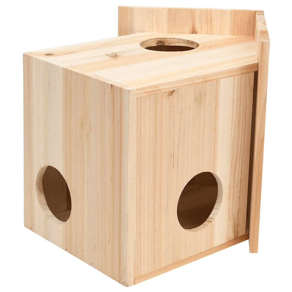 Casa para ardillas madera maciza de abeto 26x25x29 cm