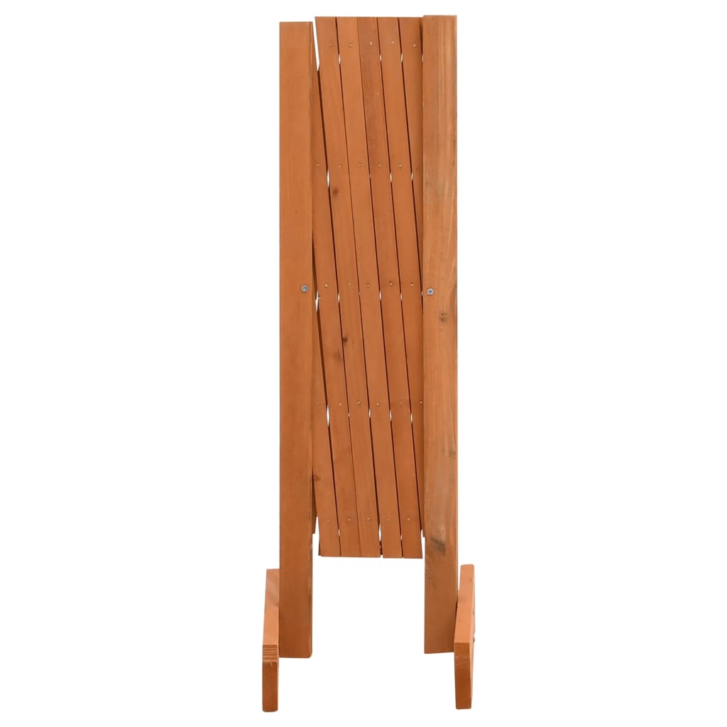 Valla de jardín enrejada madera maciza abeto naranja 120x60 cm