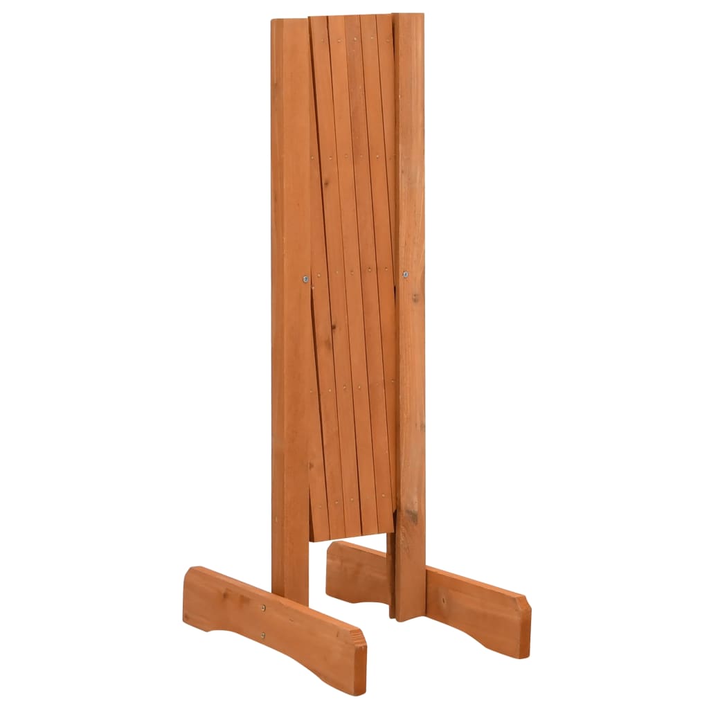 Valla de jardín enrejada madera maciza abeto naranja 120x60 cm