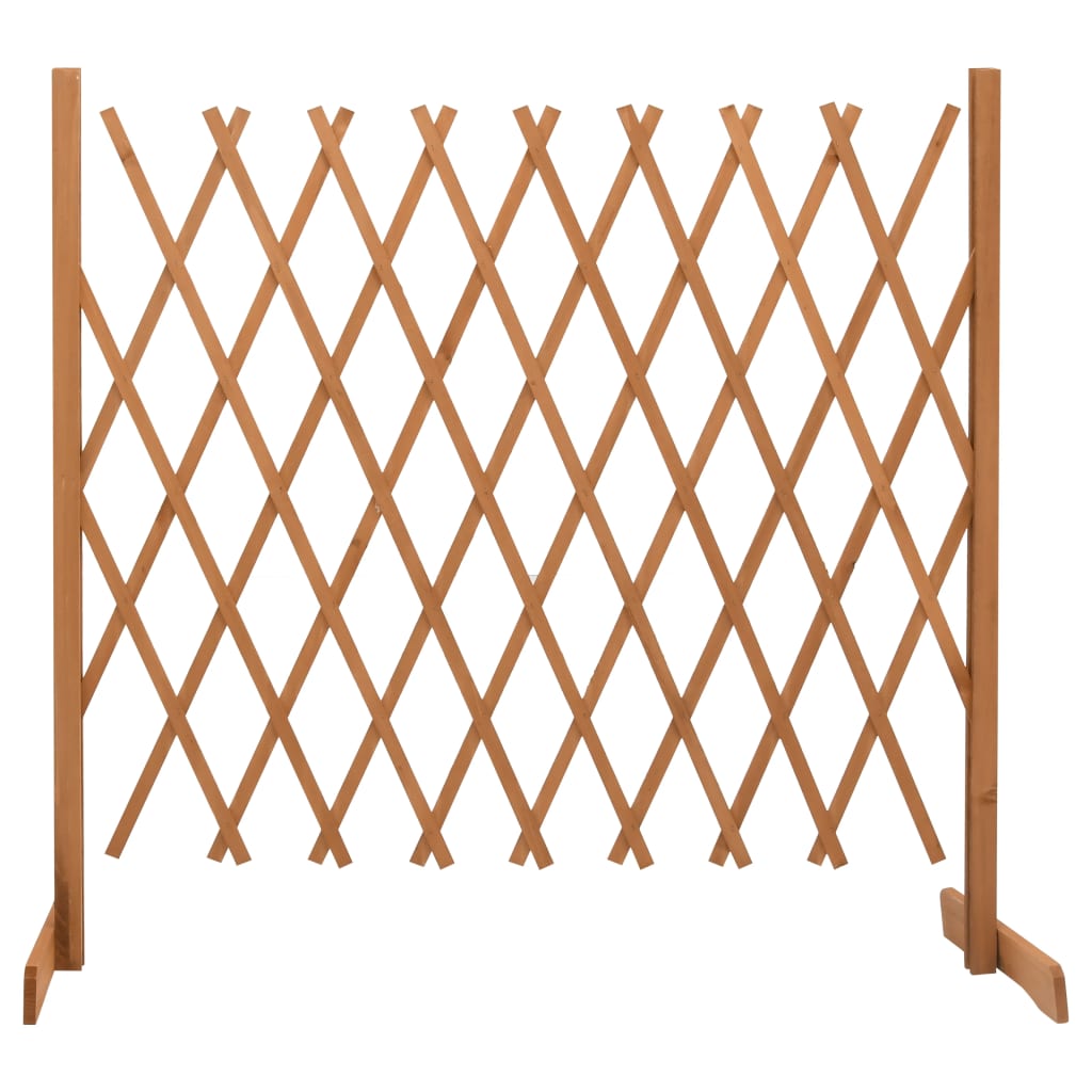 Valla de jardín enrejada madera maciza abeto naranja 120x60 cm
