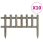 Garden Edging 10 pcs Firwood 4.4 m