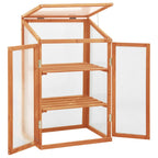 Invernadero de madera de abeto 60x45x100 cm