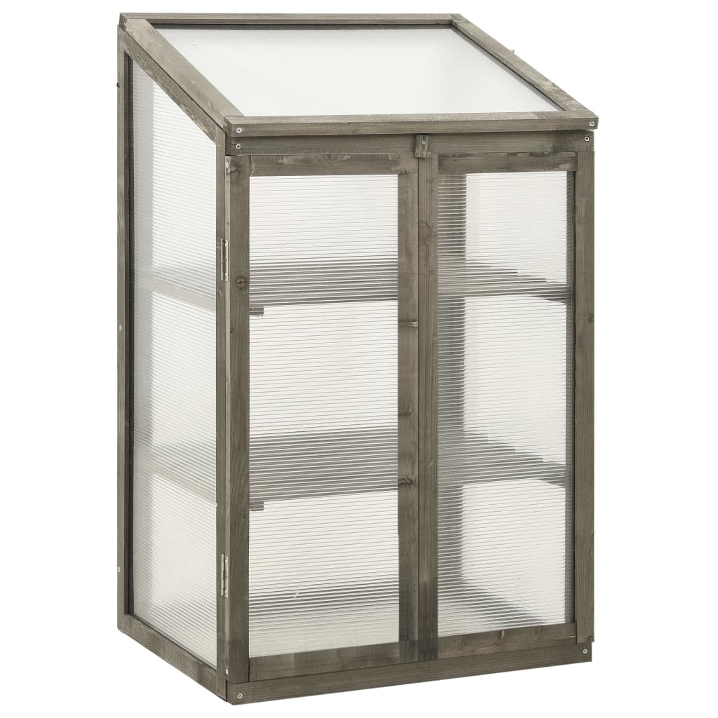 Fir wood greenhouse 60x45x100 cm