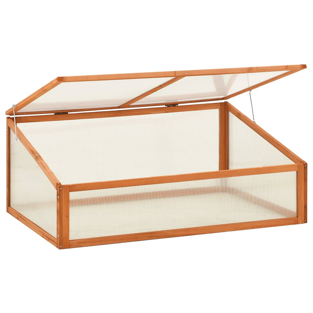 Invernadero de madera de abeto 100x65x40 cm