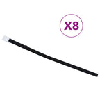 Fijaciones para enrollacobertor de piscina universal 8 uds 1,8m