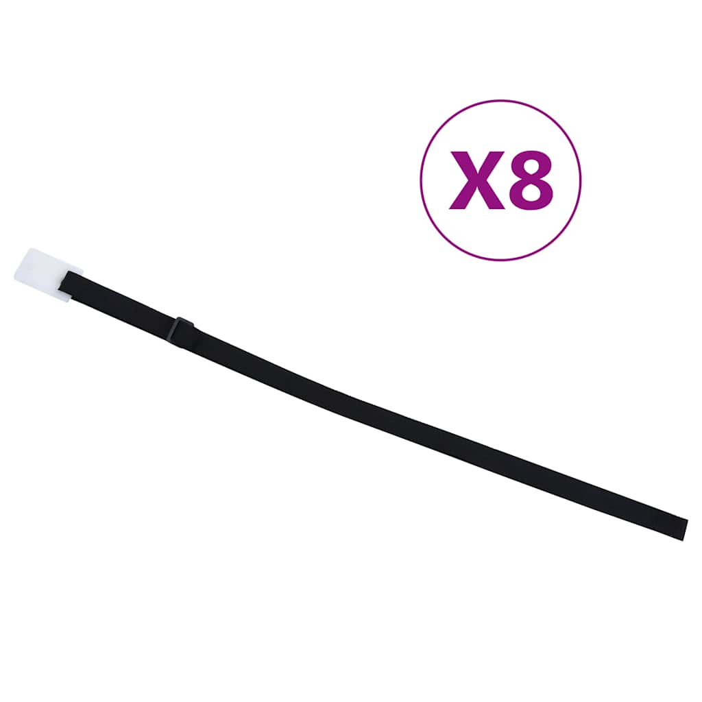 Fijaciones para enrollacobertor de piscina universal 8 uds 1,8m