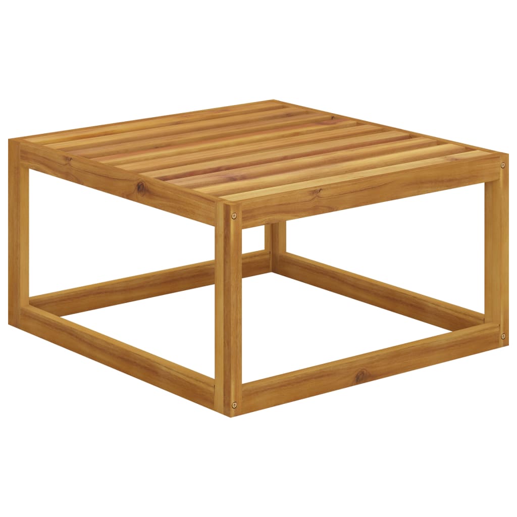 Juego de muebles jardín 5 pzas con cojines madera maciza acacia