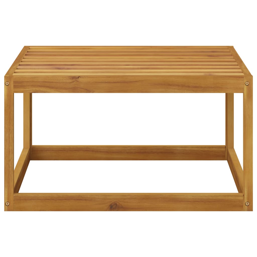 Juego de muebles jardín 5 pzas con cojines madera maciza acacia