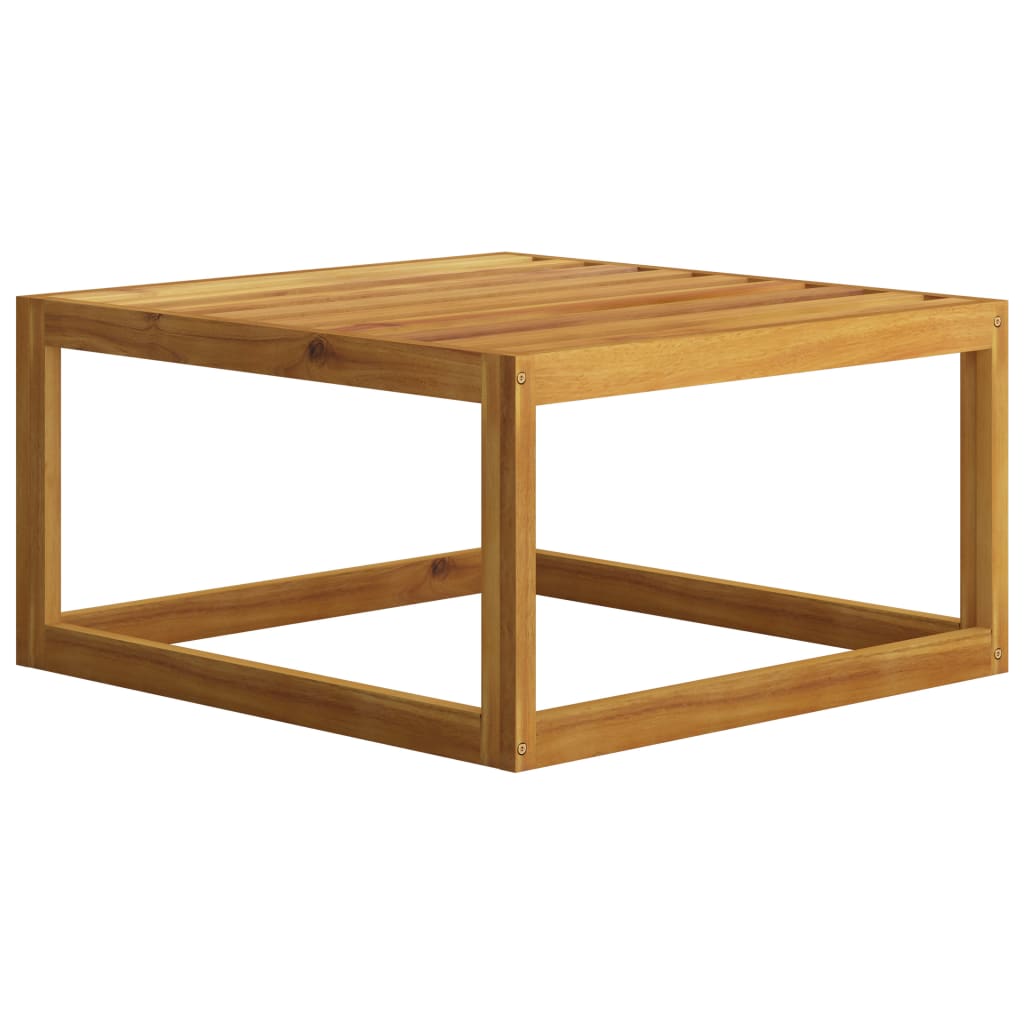 Juego de muebles jardín 5 pzas con cojines madera maciza acacia