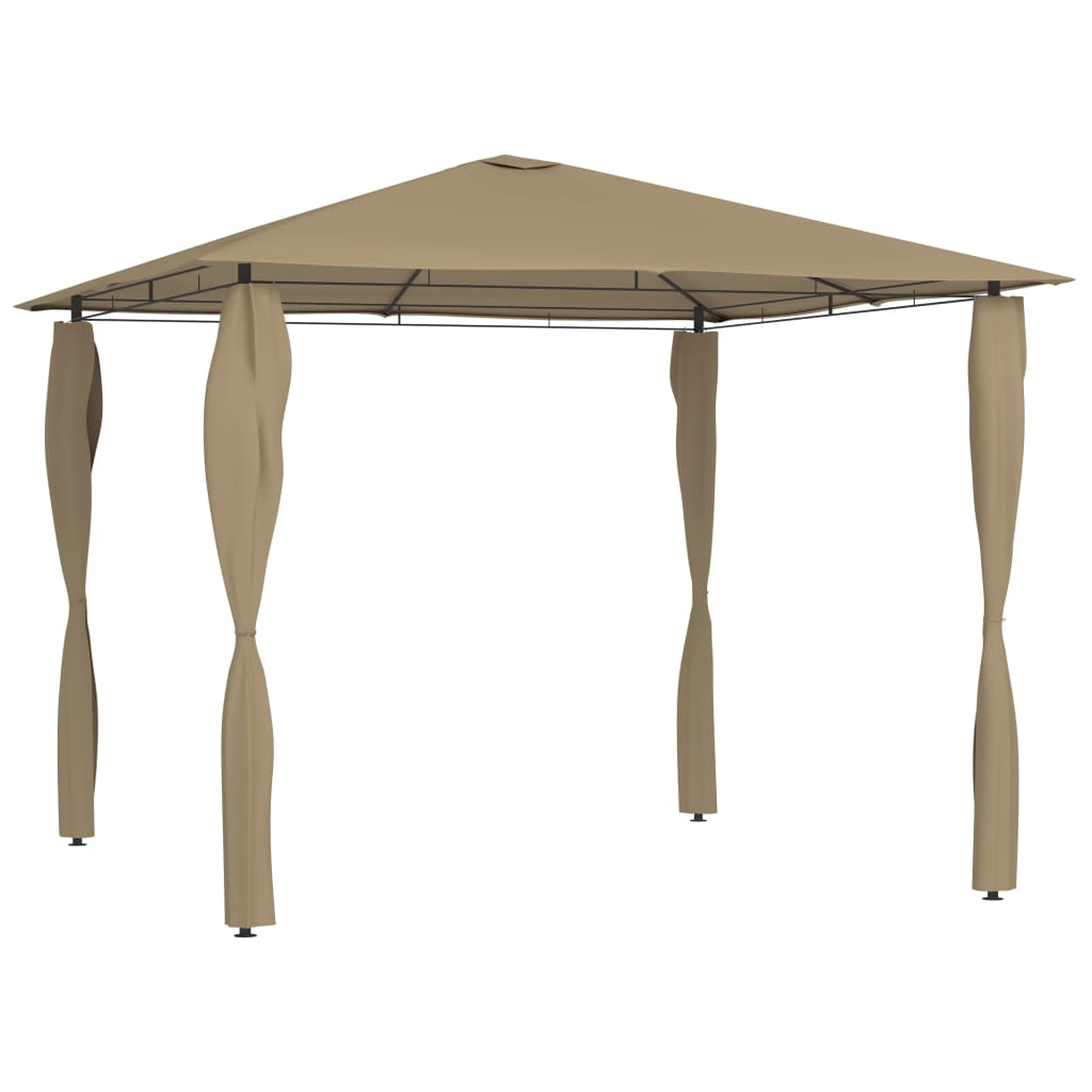 Cenador color crema 3x3x2,6 m 160 g/m²