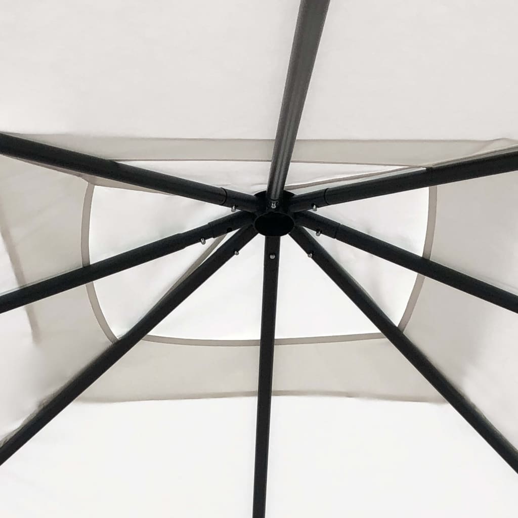 Cenador color crema 3x3x2,6 m 160 g/m²
