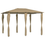 Cenador color crema 3x3x2,6 m 160 g/m²