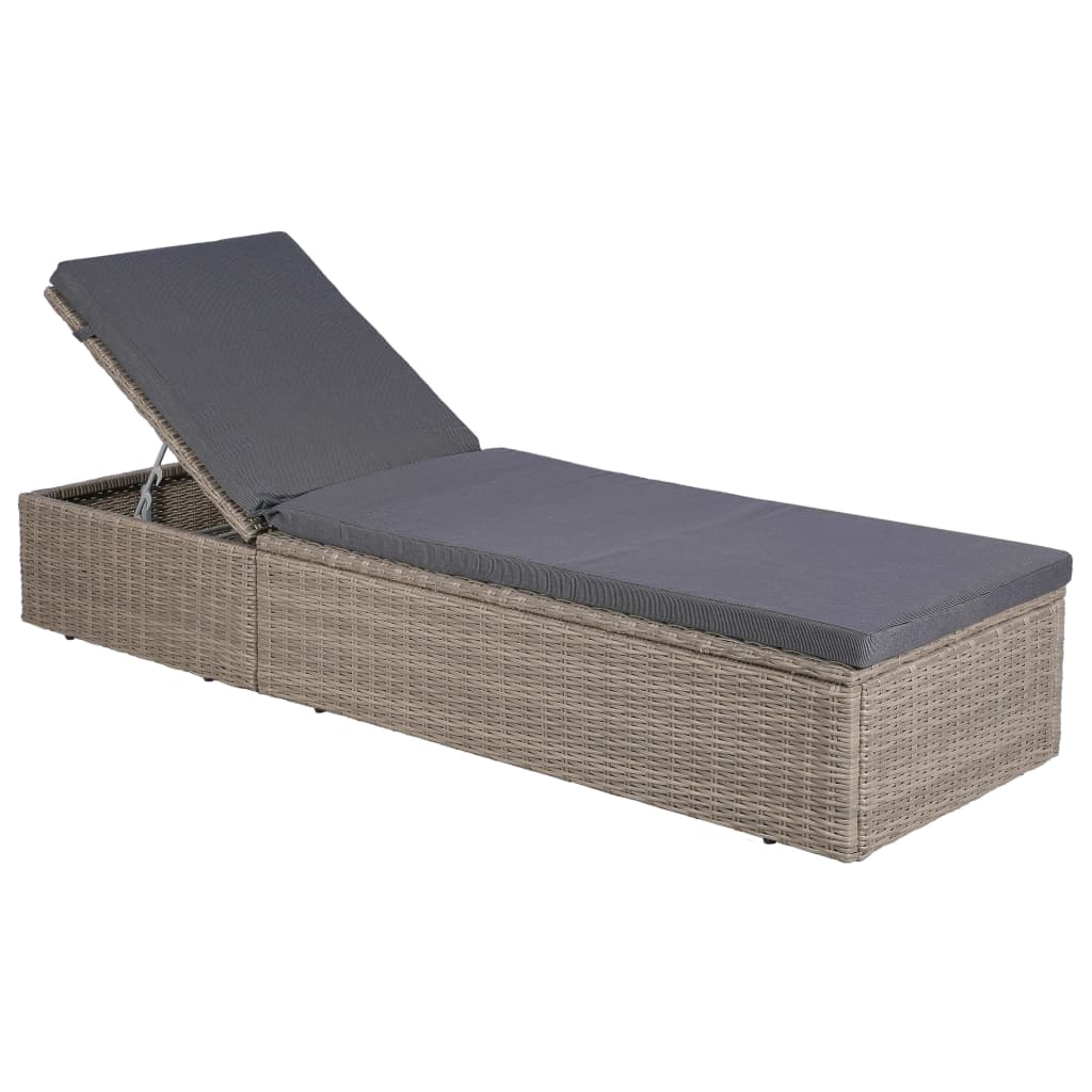 Set de comedor de jardín 9 piezas ratán sintético marrón