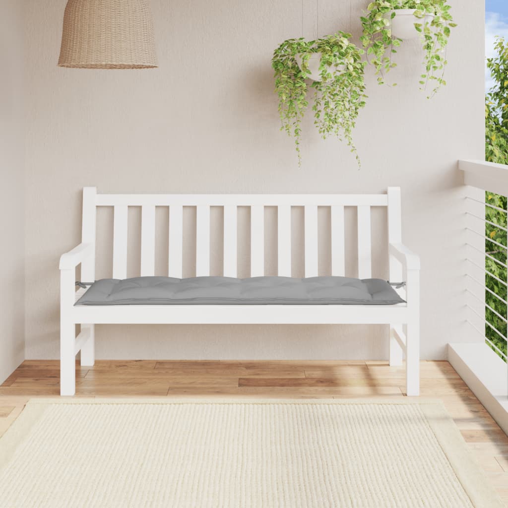 Cojín banco de jardín tela Oxford estampado hojas 100x50x3 cm