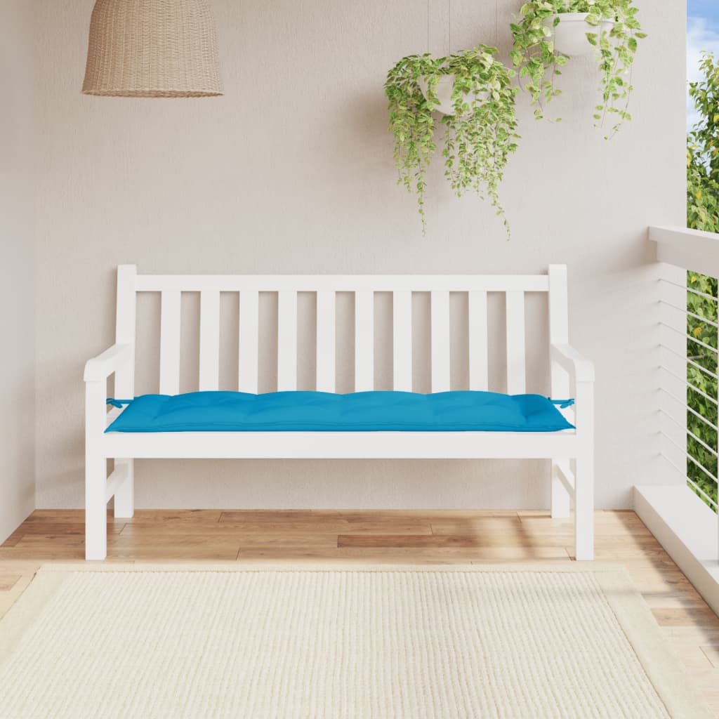 Cojín banco de jardín tela Oxford estampado hojas 100x50x3 cm