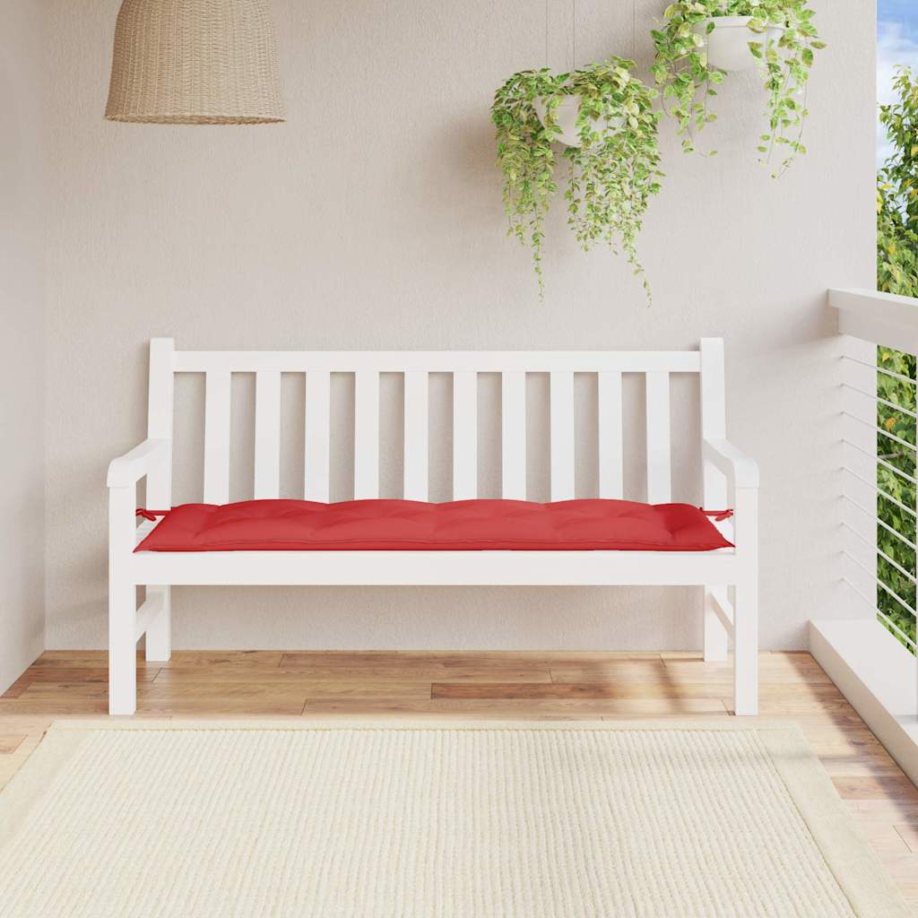 Cojín banco de jardín tela Oxford estampado hojas 100x50x3 cm