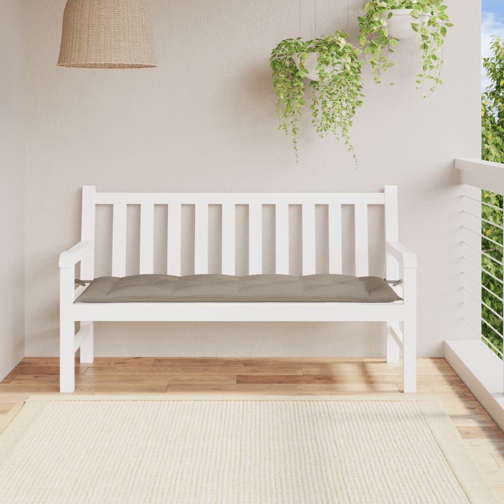 Cojín banco de jardín tela Oxford estampado hojas 100x50x3 cm