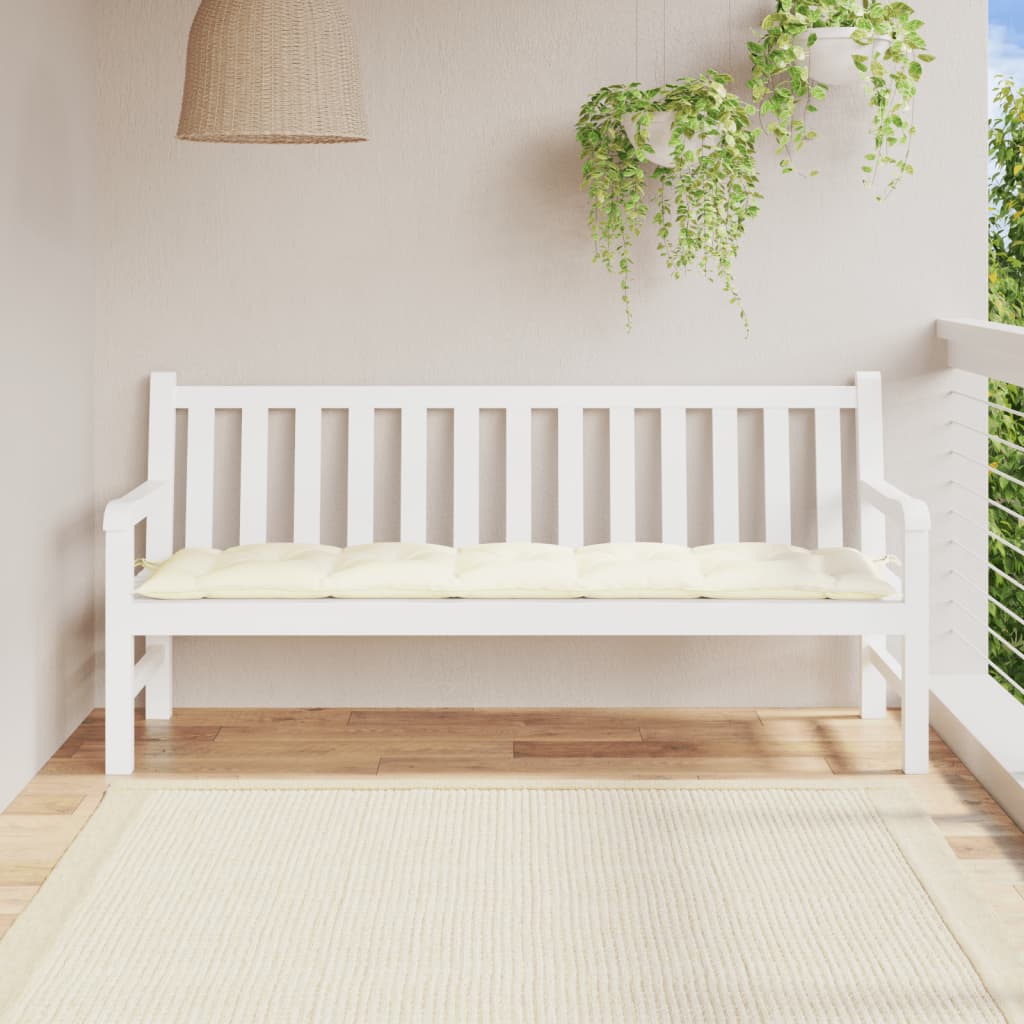 Cojín banco de jardín tela Oxford estampado hojas 100x50x3 cm