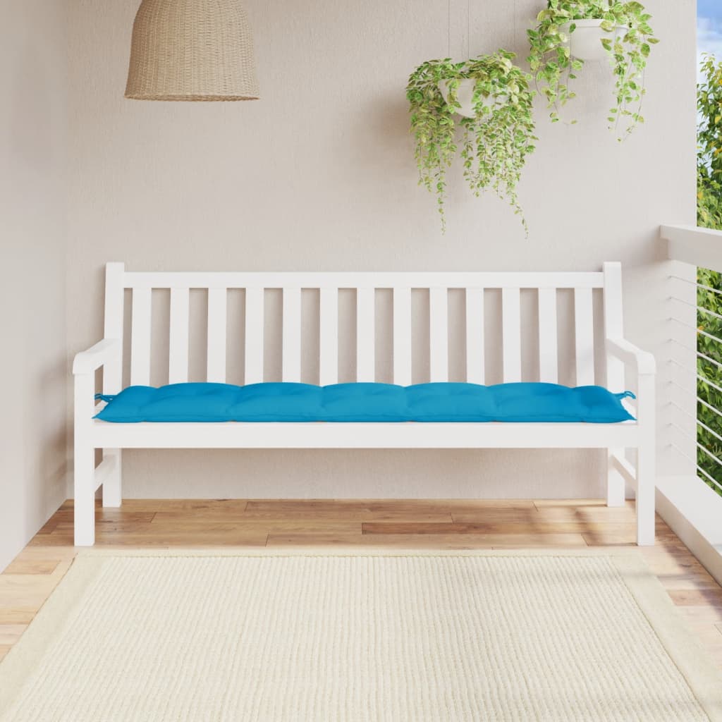 Cojín banco de jardín tela Oxford estampado hojas 100x50x3 cm