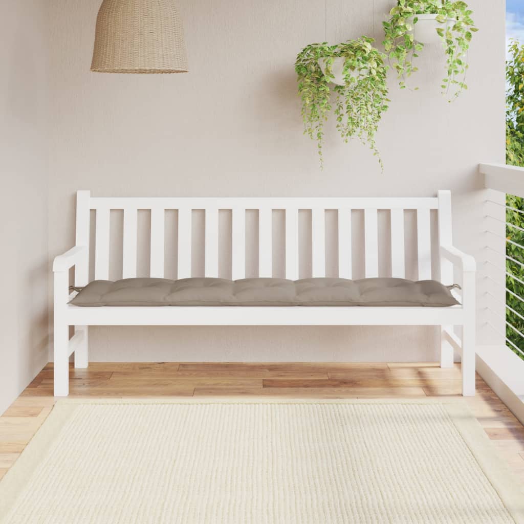Cojín banco de jardín tela Oxford estampado hojas 100x50x3 cm