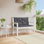Cojín banco de jardín tela Oxford estampado hojas 100x50x3 cm