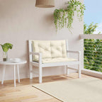 Cojín banco de jardín tela Oxford estampado hojas 100x50x3 cm