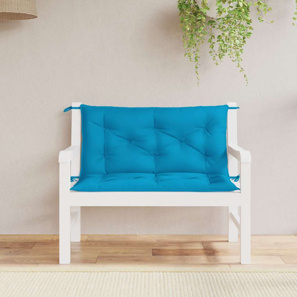 Cojín banco de jardín tela Oxford estampado hojas 100x50x3 cm