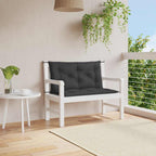 Cojín banco de jardín tela Oxford estampado hojas 100x50x3 cm