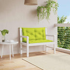 Cojín banco de jardín tela Oxford estampado hojas 100x50x3 cm