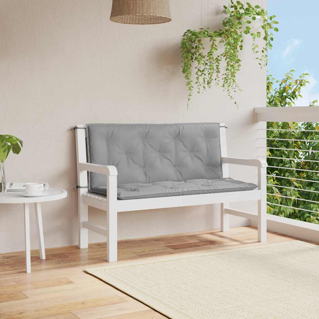 Cojín banco de jardín tela Oxford estampado hojas 100x50x3 cm