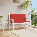 Cojín banco de jardín tela Oxford estampado hojas 100x50x3 cm