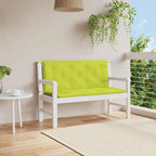 Cojín banco de jardín tela Oxford estampado hojas 100x50x3 cm