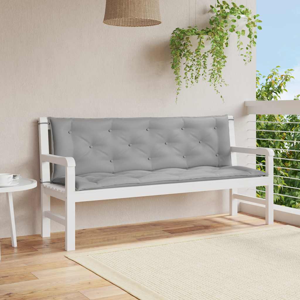 Cojín banco de jardín tela Oxford estampado hojas 100x50x3 cm