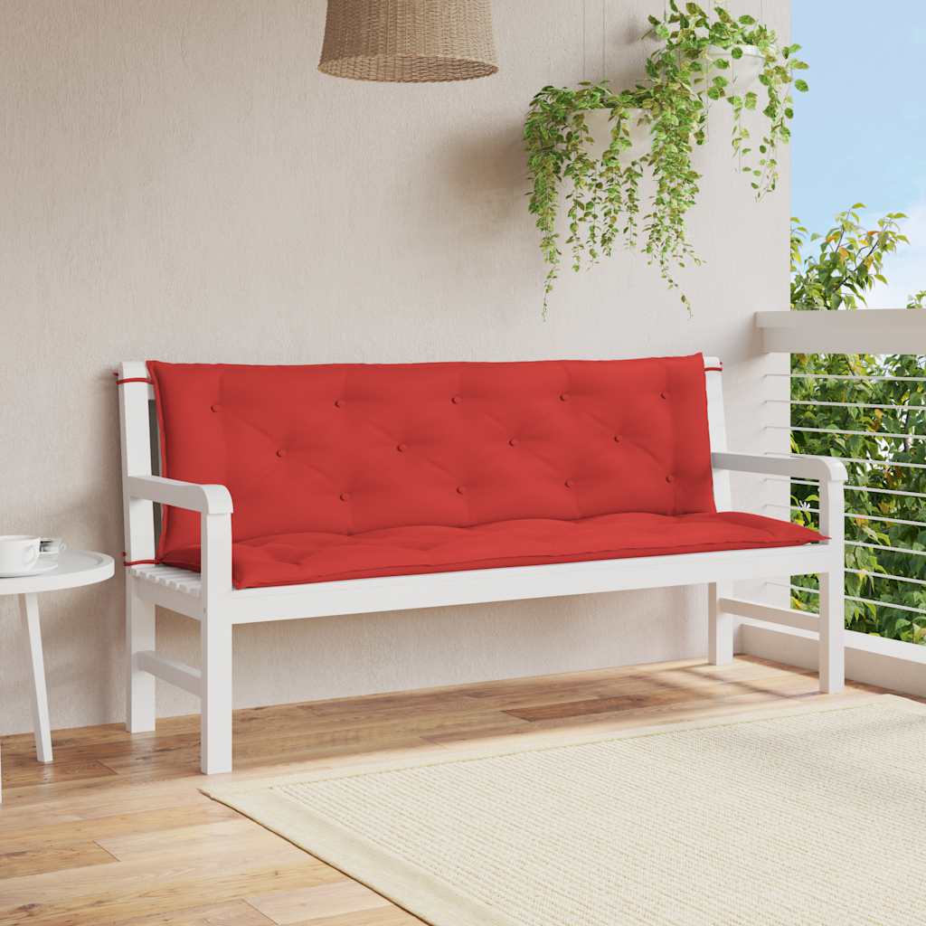 Cojín banco de jardín tela Oxford estampado hojas 100x50x3 cm