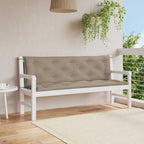 Cojín banco de jardín tela Oxford estampado hojas 100x50x3 cm