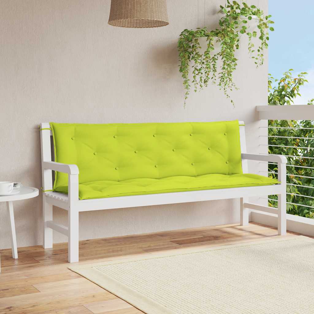 Cojín banco de jardín tela Oxford estampado hojas 100x50x3 cm