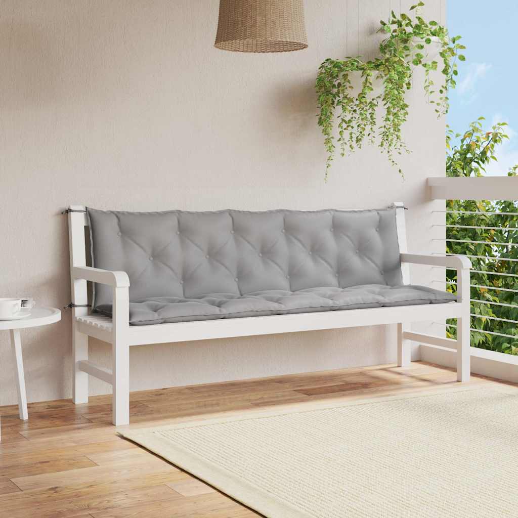 Cojín banco de jardín tela Oxford estampado hojas 100x50x3 cm