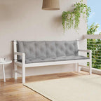 Cojín banco de jardín tela Oxford estampado hojas 100x50x3 cm