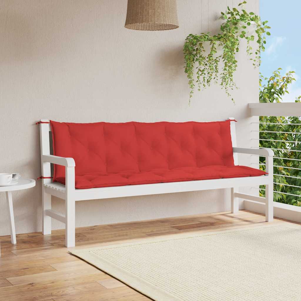 Cojín banco de jardín tela Oxford estampado hojas 100x50x3 cm