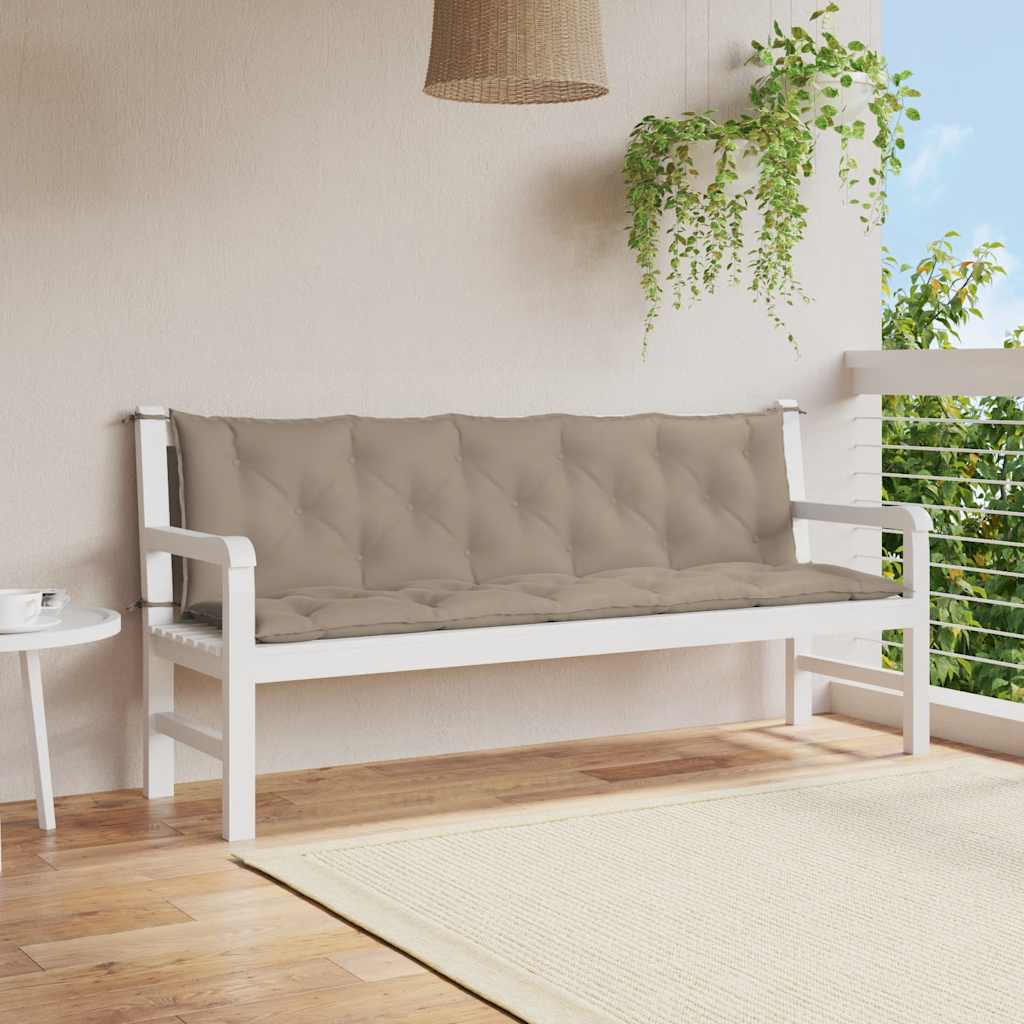 Cojín banco de jardín tela Oxford estampado hojas 100x50x3 cm