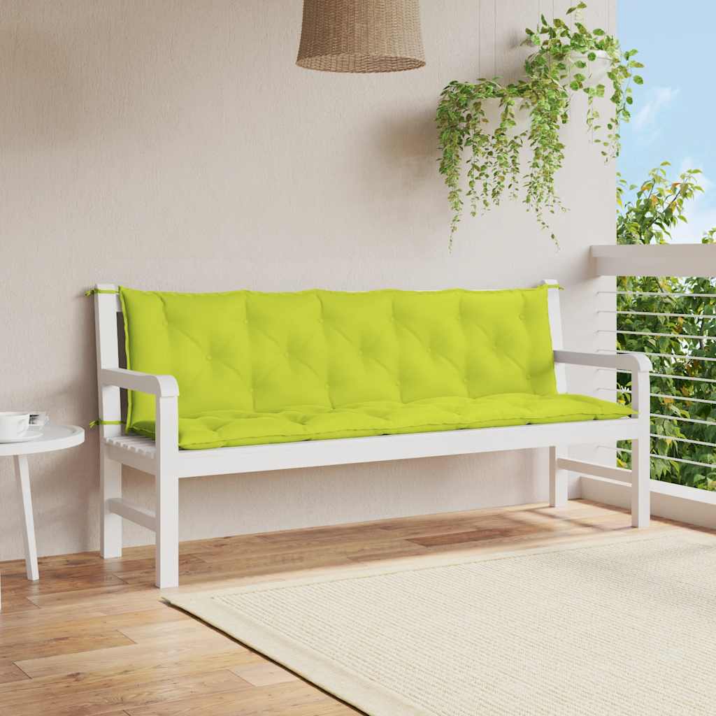 Cojín banco de jardín tela Oxford estampado hojas 100x50x3 cm