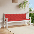 Cojín banco de jardín tela Oxford estampado hojas 100x50x3 cm