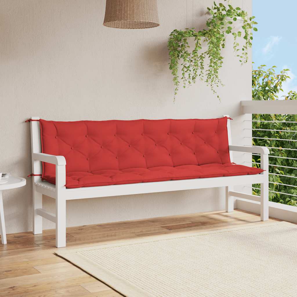 Cojín banco de jardín tela Oxford estampado hojas 100x50x3 cm
