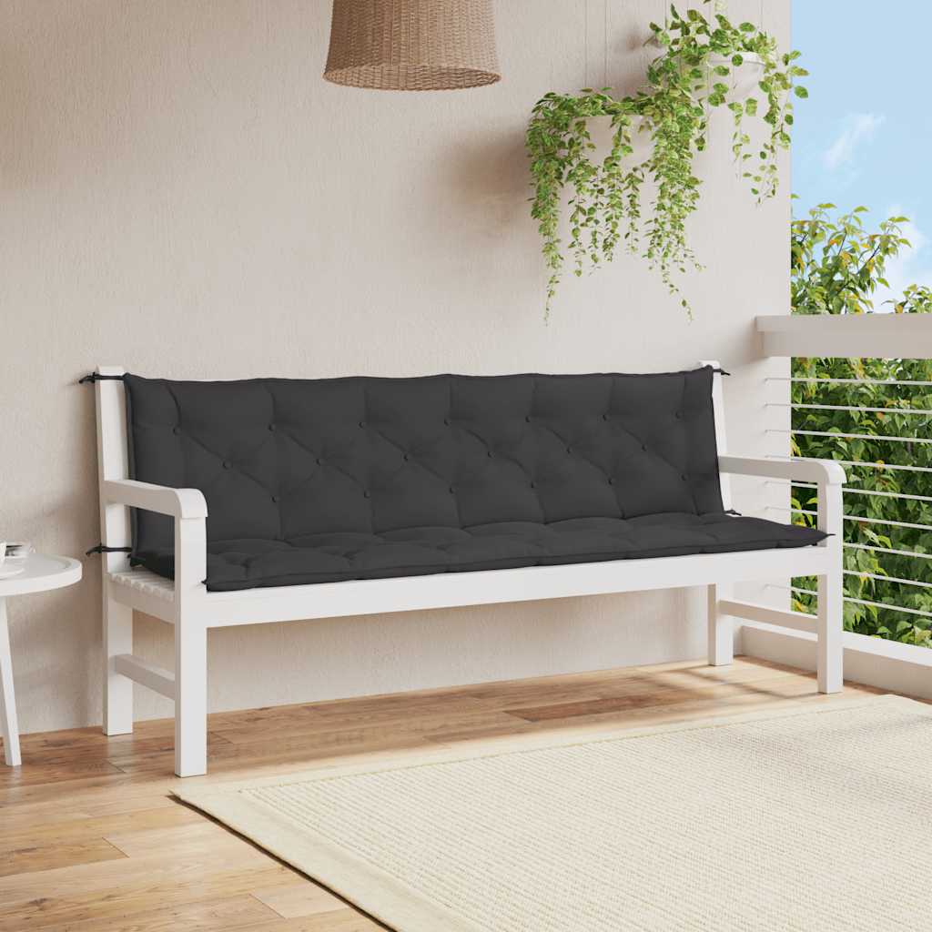 Cojín banco de jardín tela Oxford estampado hojas 100x50x3 cm