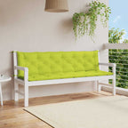 Cojín banco de jardín tela Oxford estampado hojas 100x50x3 cm