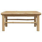 Mesa de jardín de bambú 65x65x30 cm