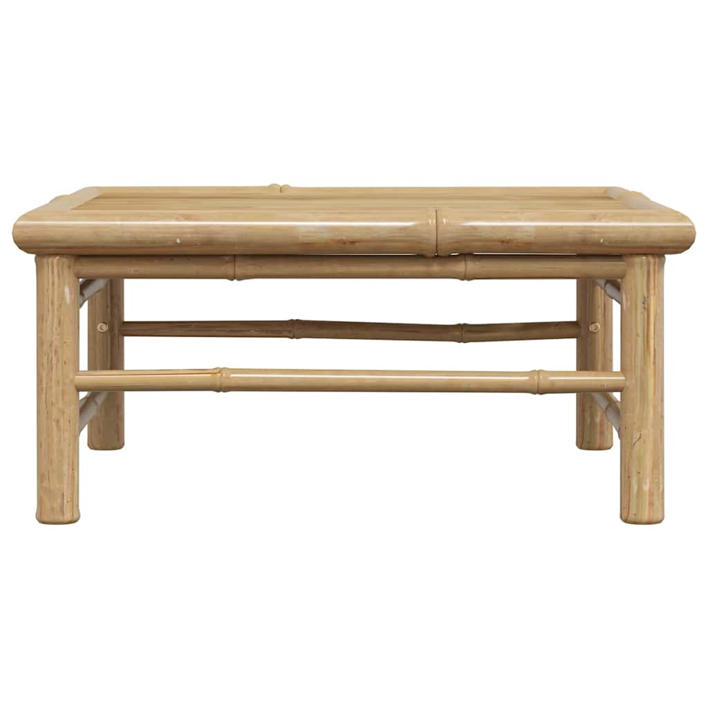 Mesa de jardín de bambú 65x65x30 cm