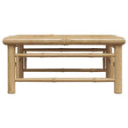 Mesa de jardín de bambú 65x65x30 cm